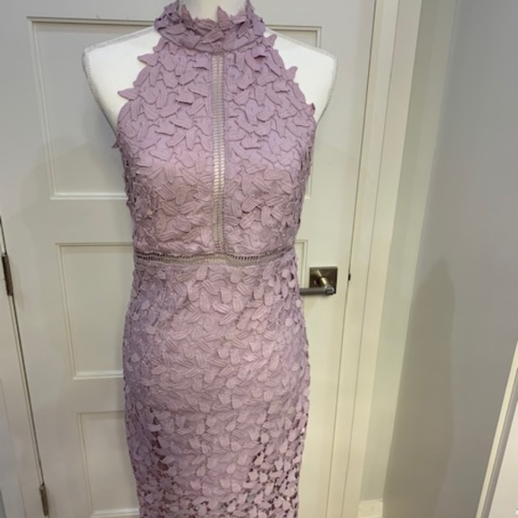 bardot lilac dress